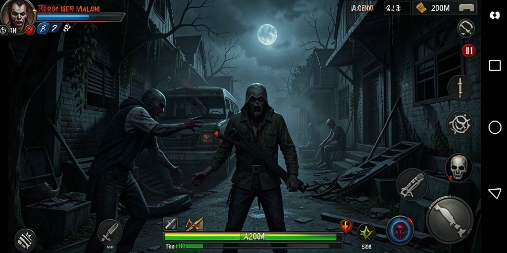Gameplay A200M yang penuh ketegangan dan horor mendalam.