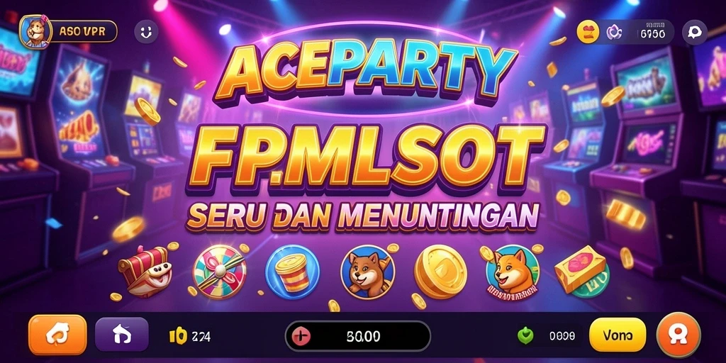 Tampilan gameplay ACEPARTY yang menarik dan seru.