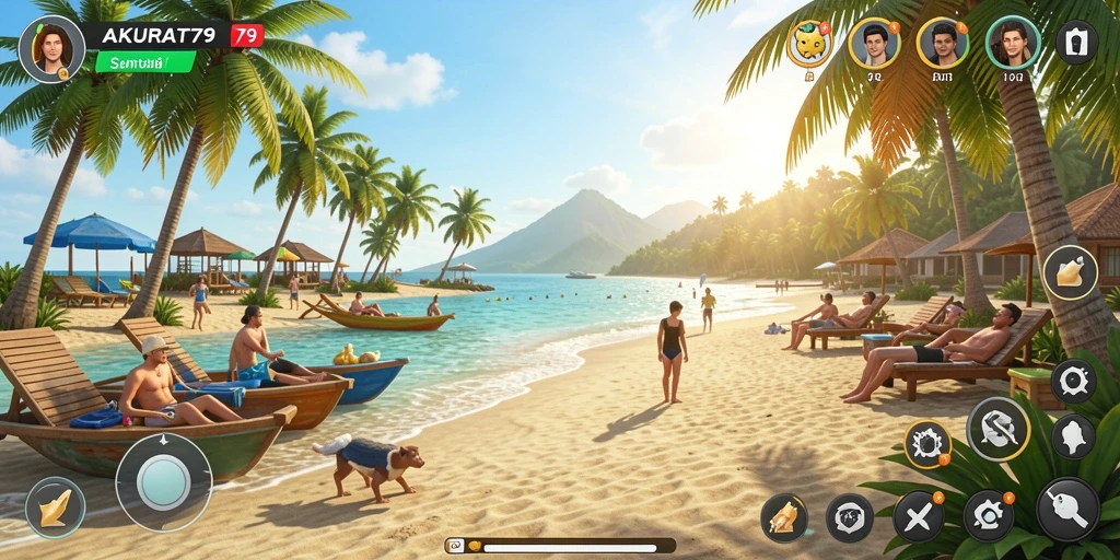 Tampilan gameplay AKURAT79 yang menarik dan penuh warna.