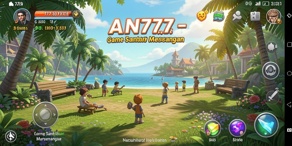 Tampilan gameplay yang seru dan penuh warna dari AN777.