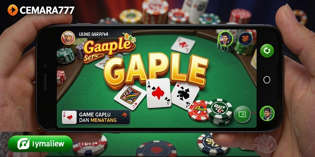 Tampilan gameplay Gaple yang menarik dan interaktif.