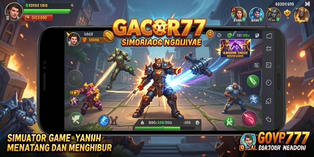 Tampilan gameplay GACOR77 yang menakjubkan dan interaktif.