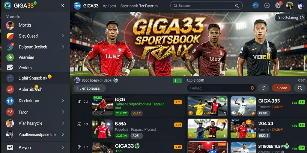 Tampilan gameplay GIGA33 yang menarik dan interaktif dalam sportsbook.