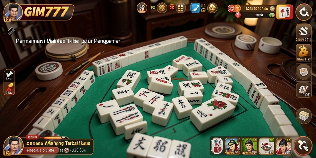 Tangkapan layar GIM777 menampilkan momen seru dalam permainan Mahjong.