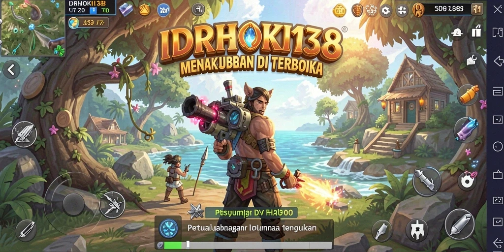 Tampilan gameplay Open World yang menakjubkan di IDRHOKI138.