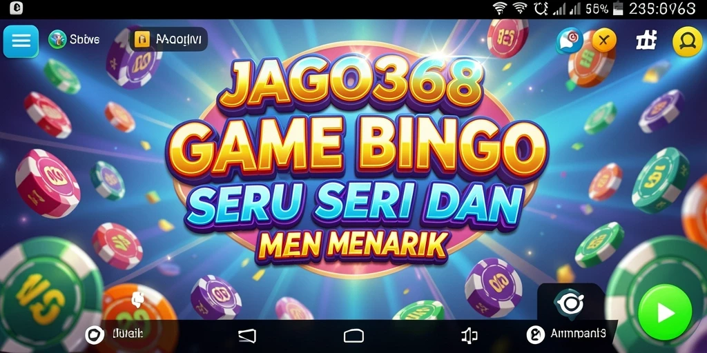 Tampilan gameplay seru dari JAGO368 dengan suasana Bingo yang menarik.