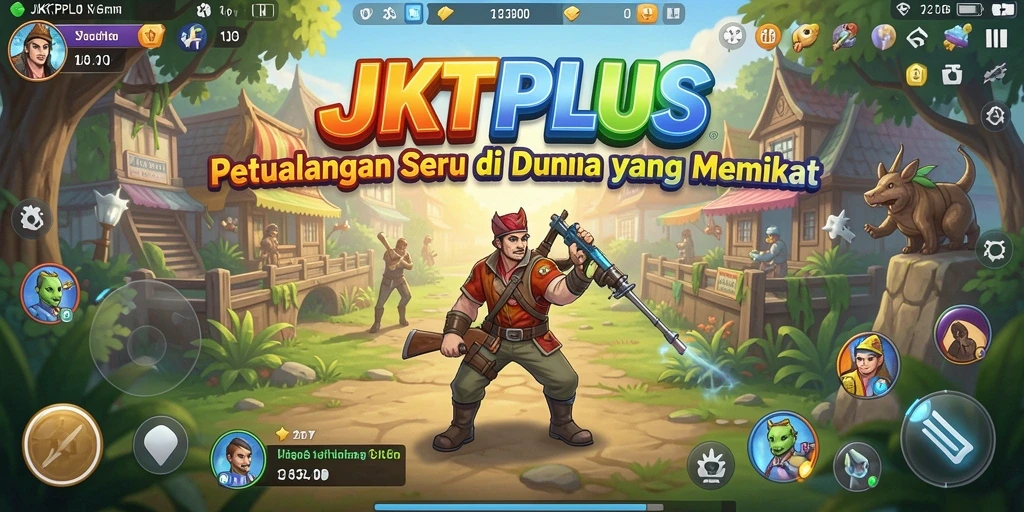 Screenshot gameplay JKTPLUS menampilkan aksi seru dan petualangan menarik.