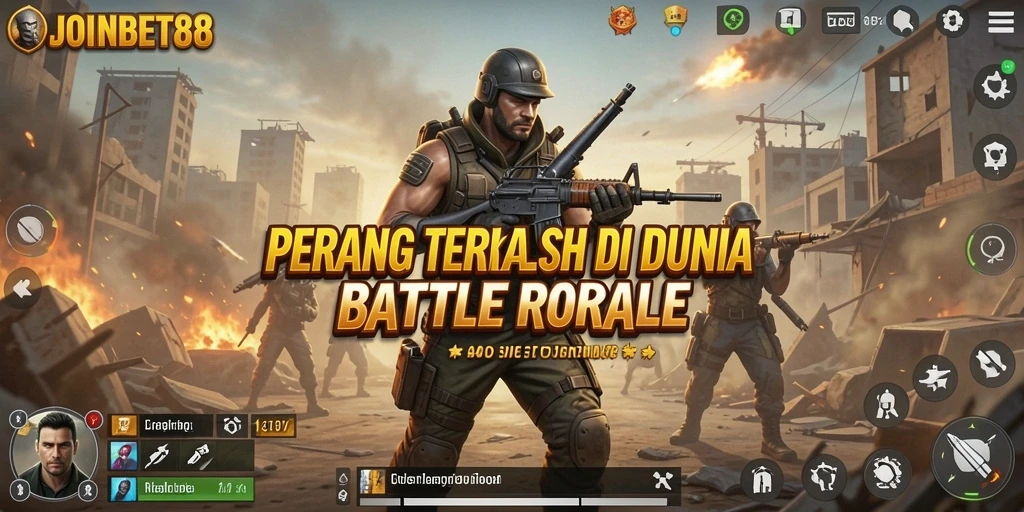 Gameplay intens dalam arena Battle Royale JOINBET88.