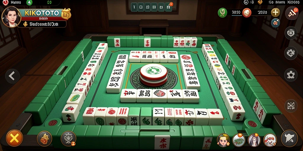 Screenshot gameplay KIKOTOTO yang menampilkan tantangan Mahjong
