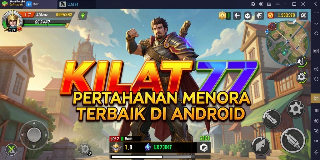 Screenshot KILAT77 menampilkan aksi pertahanan menara seru.