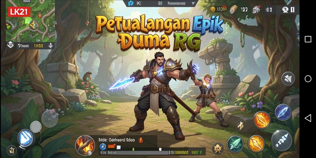Tampilan gameplay LK21 yang menakjubkan dalam petualangan RPG.
