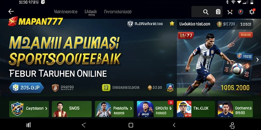 Tampilan gameplay menarik dari MAPAN777 saat melakukan taruhan olahraga.