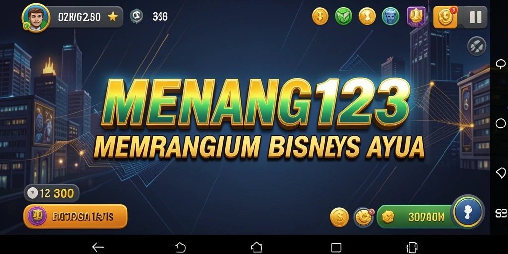 Screenshot menunjukkan gameplay seru dalam <strong>MENANG123</strong> saat mengelola bisnis.