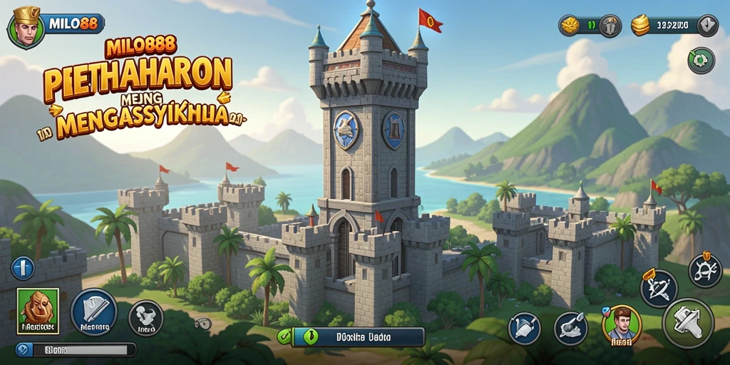 Screenshot gameplay menara pertahanan yang menegangkan di MILO88.