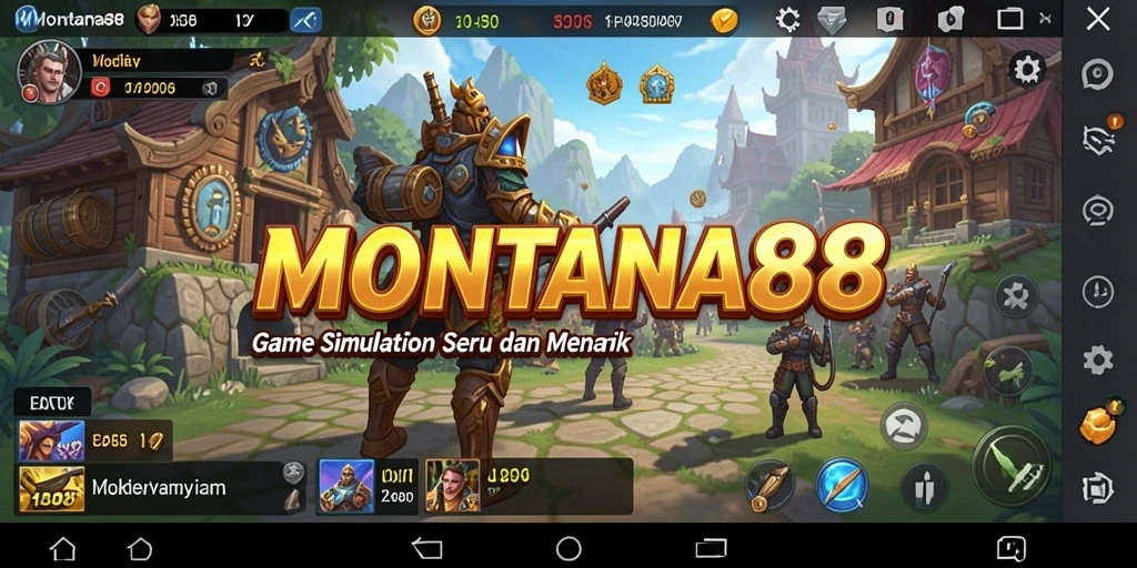 Tangkapan layar gameplay MONTANA88 yang menampilkan suasana dunia virtual.