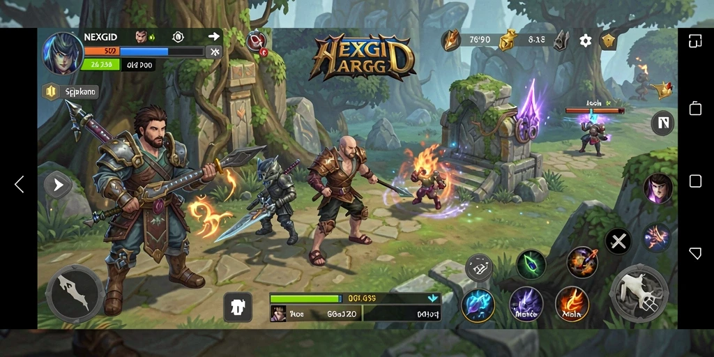 Tampilan gameplay seru dari NEXGID dengan aksi pertarungan epik.