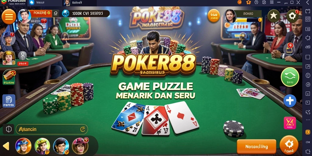 Screenshot POKER88 menampilkan gameplay Puzzle yang menantang dan seru.