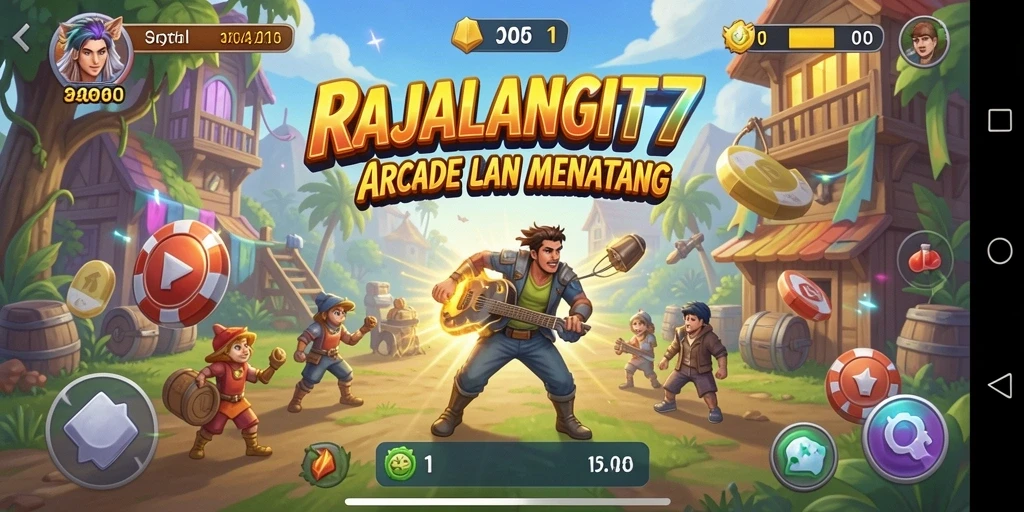 Tampilan gameplay seru RAJALANGIT77 yang menguji keterampilan pemain.