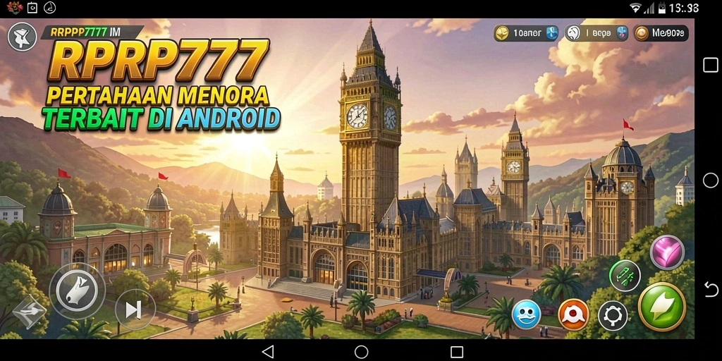 Gameplay RPRP777 menampilkan pertahanan menara yang memukau dan serangan musuh yang mendebarkan.