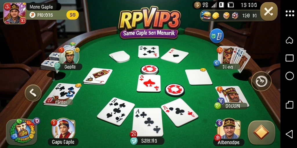 Tampilan gameplay seru dari RPVIP3 yang penuh warna.
