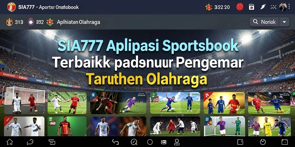 Tampilan gameplay dari aplikasi sportsbook SIA777 yang menarik dan informatif.