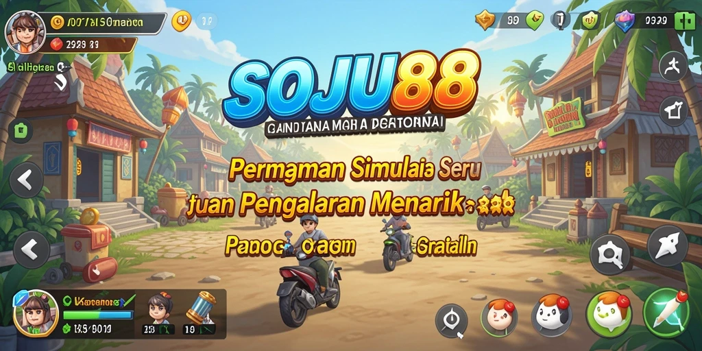 Tangkapan layar utama dari gameplay SOJU88 menunjukkan pengalaman simulasi yang mendalam.
