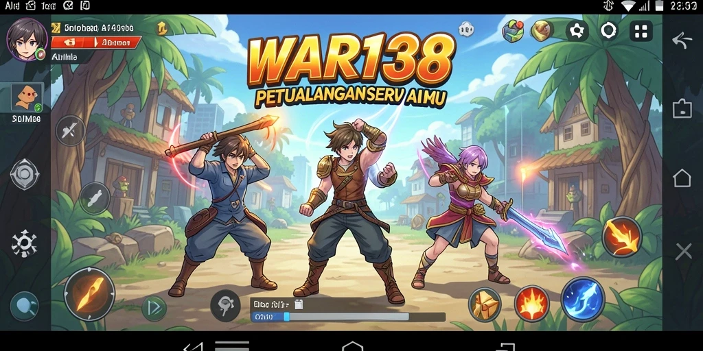 Screenshot gameplay WAR138 yang menunjukkan aksi seru dalam dunia Anime.